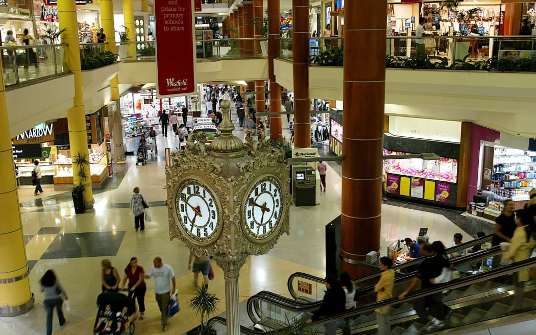 A Westfield shopping mall in Sydney.