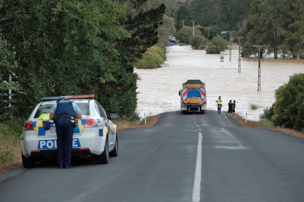 Flooding in South Auckland between Hunua and Clevedon.