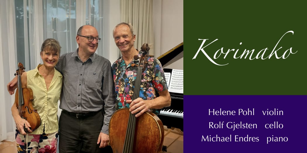 Korimako Trio. From left: Helene Pohl, Michael Endres, Rolf Gjelsten.