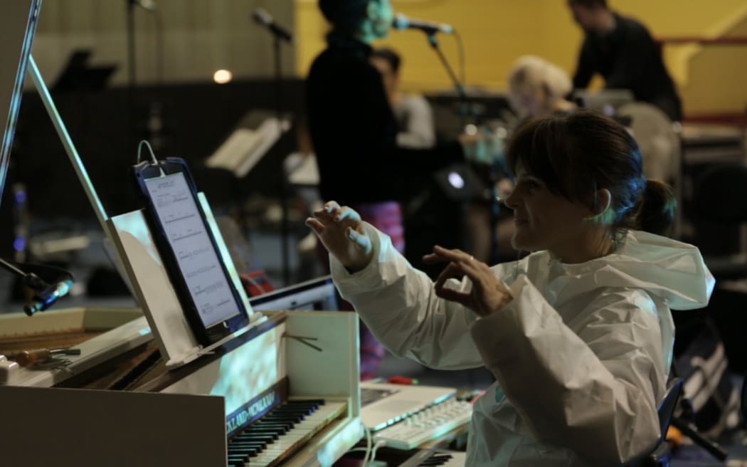 Blackbird Ensemble rehearse