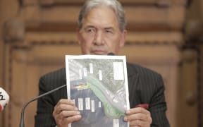 Minister for Rail Winston Peters speaks at the Cook Strait ferry replacement plan media announcement on 31 March 2025.