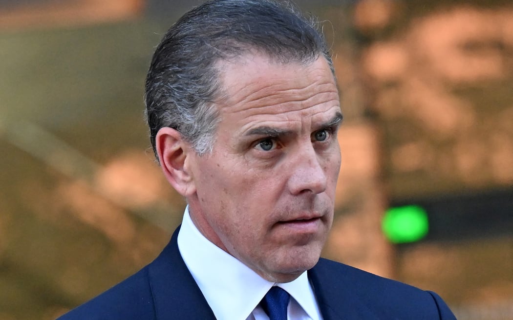 (FILES) Hunter Biden, son of US President Joe Biden, leaves court after his guilty plea in his trail on tax evasion in Los Angeles, California, on September 5, 2024. - US President Joe Biden on December 1, 2024 said he had issued an official pardon for his son Hunter, who is facing sentencing for two criminal cases related to tax evasion and the purchase of a firearm. "No reasonable person who looks at the facts of Hunter’s cases can reach any other conclusion than Hunter was singled out only because he is my son -- and that is wrong," the president said in a statement, calling it "a miscarriage of justice." (Photo by Robyn Beck / AFP)