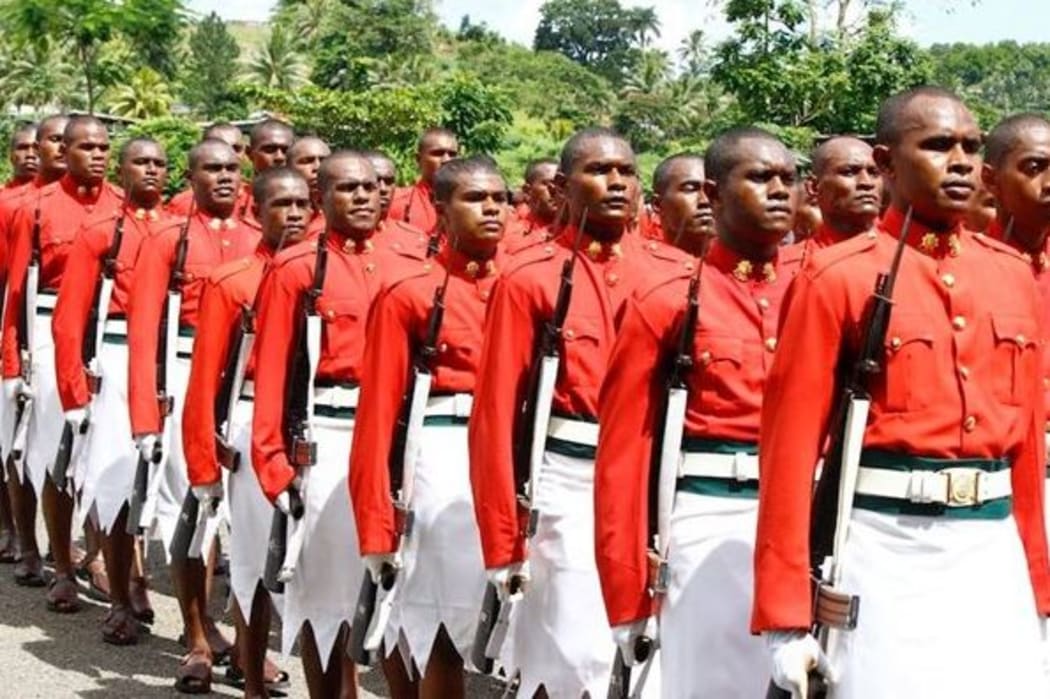 Fiji Military pass out parade.