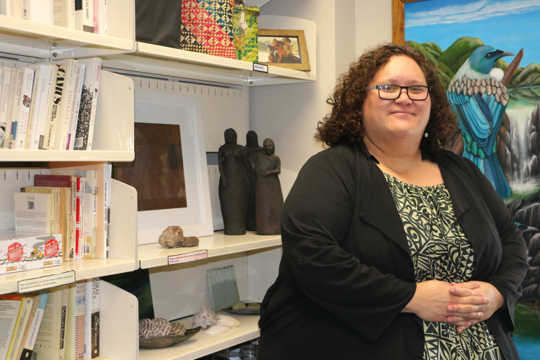 Dr Krushil Watene at her office, Massy University Albany campus.