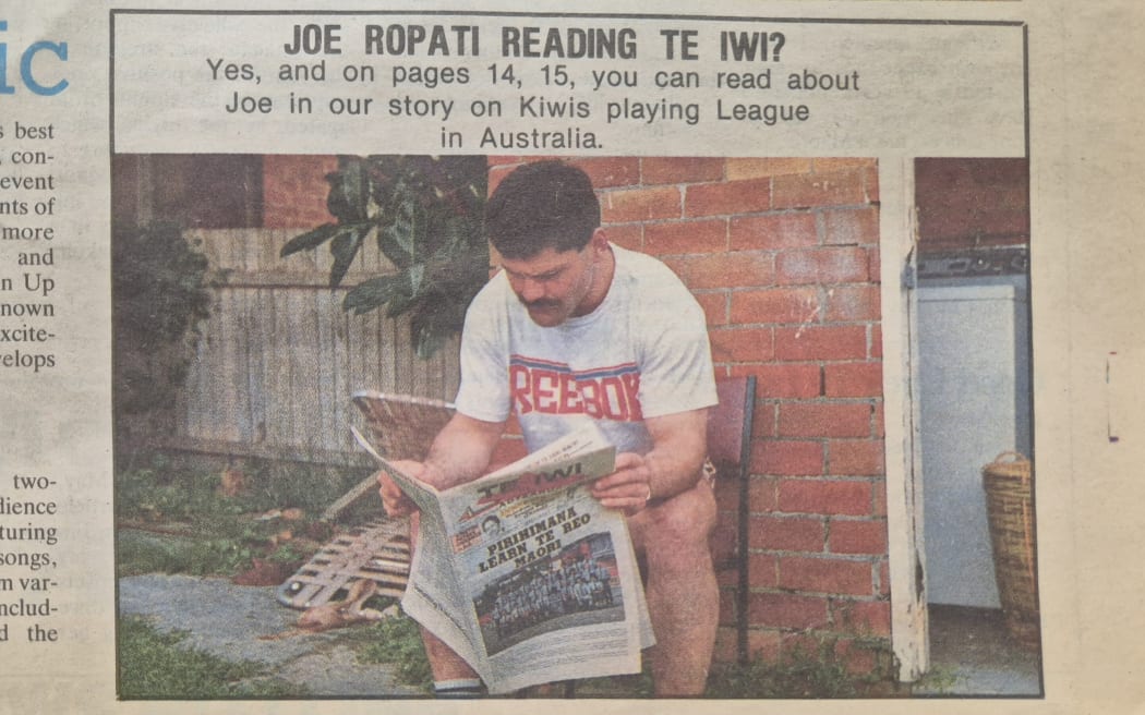 Former New Zealand Kiwis rugby league player Joe Ropati. (Te Iwi o Aotearoa. (1987). A.J. Wharewaka.)