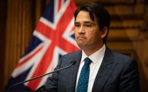 Simon Bridges addresses media after Judith Collins loses her leadership