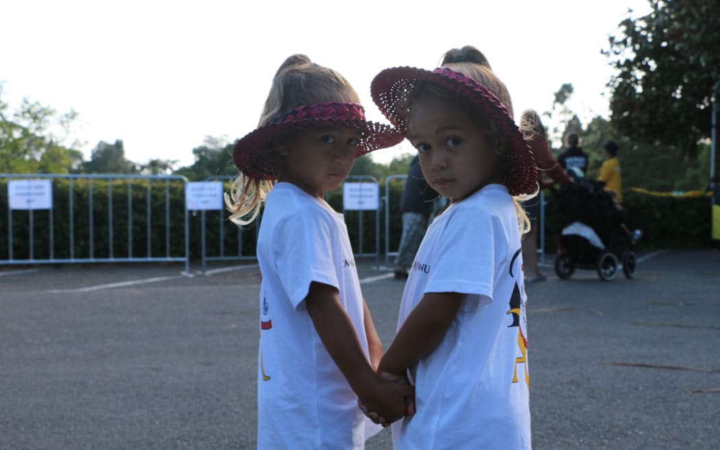 Twins Ohae Tairongo and Toihau Raumoa are at Te Matatini to tautoko their whānau and pāpā performing for Te Whānau a Apanui.