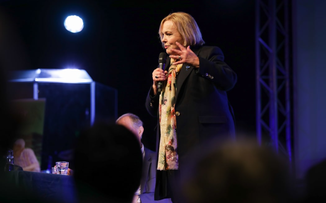 Judith Collins speaks at a Greypower meeting in Nelson. 28 September 2020