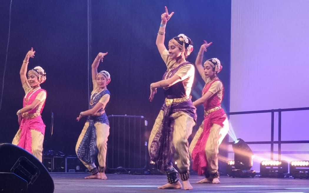 A dance performance from Wellington Diwali Festival of Lights 2025.