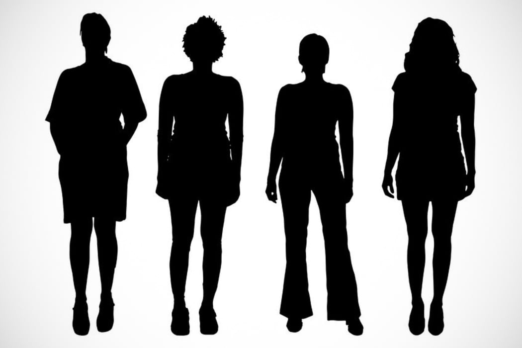 Silhouettes of women