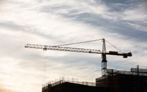 Construction underway a block away from the Mason Clinic  in Auckland on Carrington Road.