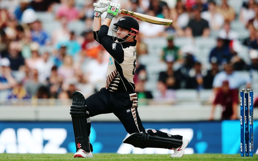 Colin Munro on his way to 50 off 14 balls, January, 2016.