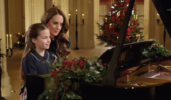 Princess Catherine and her daughter Charlotte perform for a Christmas Carol service.
