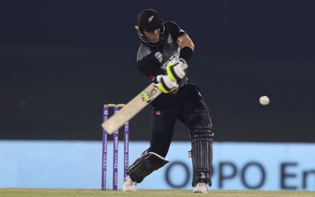 Martin Guptill of the Black Caps playing in Abu Dhabi.
