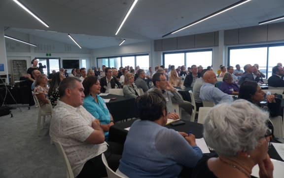More than 100 people gathered in Gisborne's Awapuni Surf Club to hear gripes about the current state of affairs, and plans for the future.