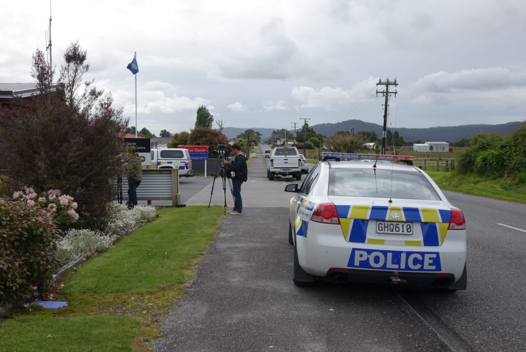 The police operations base for the crash.