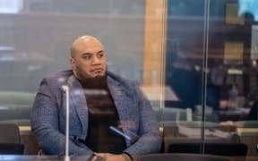 Andrew Lamositele-Brown, otherwise known as Andrew Tovia Fepuleai, during the trial in the High Court at Auckland. Photo / Michael Craig
