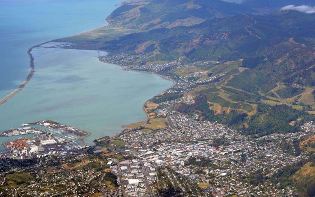 Aerial view of Nelson City