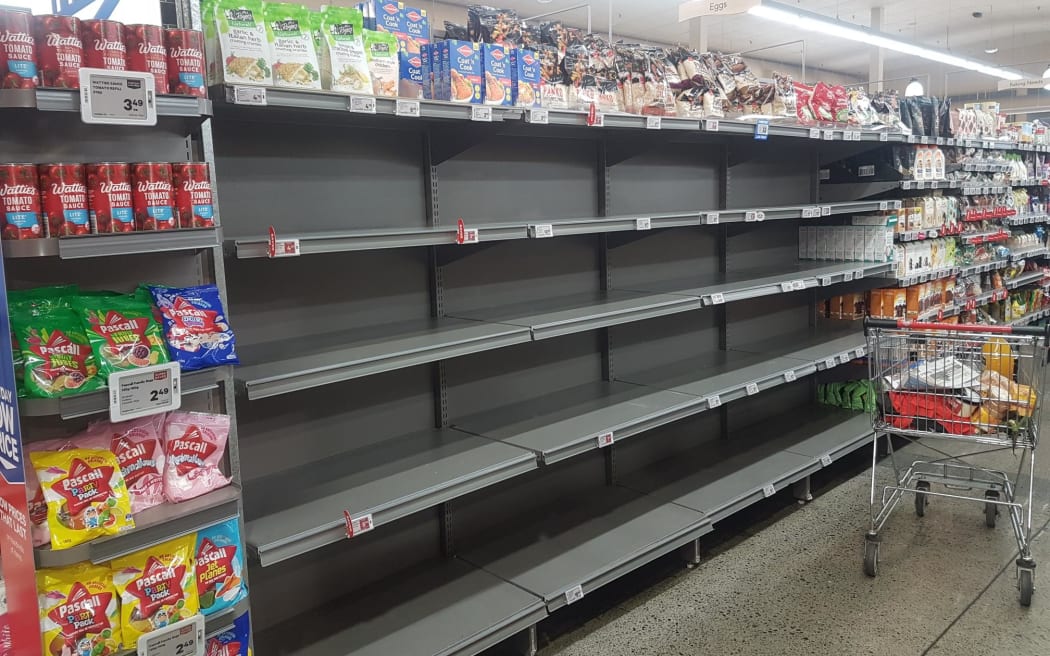 New World in Levin has no eggs on its shelves as an egg shortage hits the supermarkets.