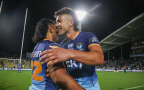 Aisea Halo and Kyren Taumoefolau.