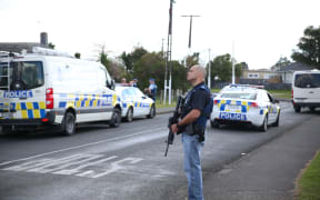 The Armed Offenders Squad is in Papakura where a man is believed to be inside a house with a firearm.