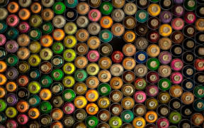 Coloured bobbins