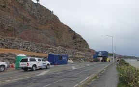 Shipping containers removed from Sumner, Christchurch