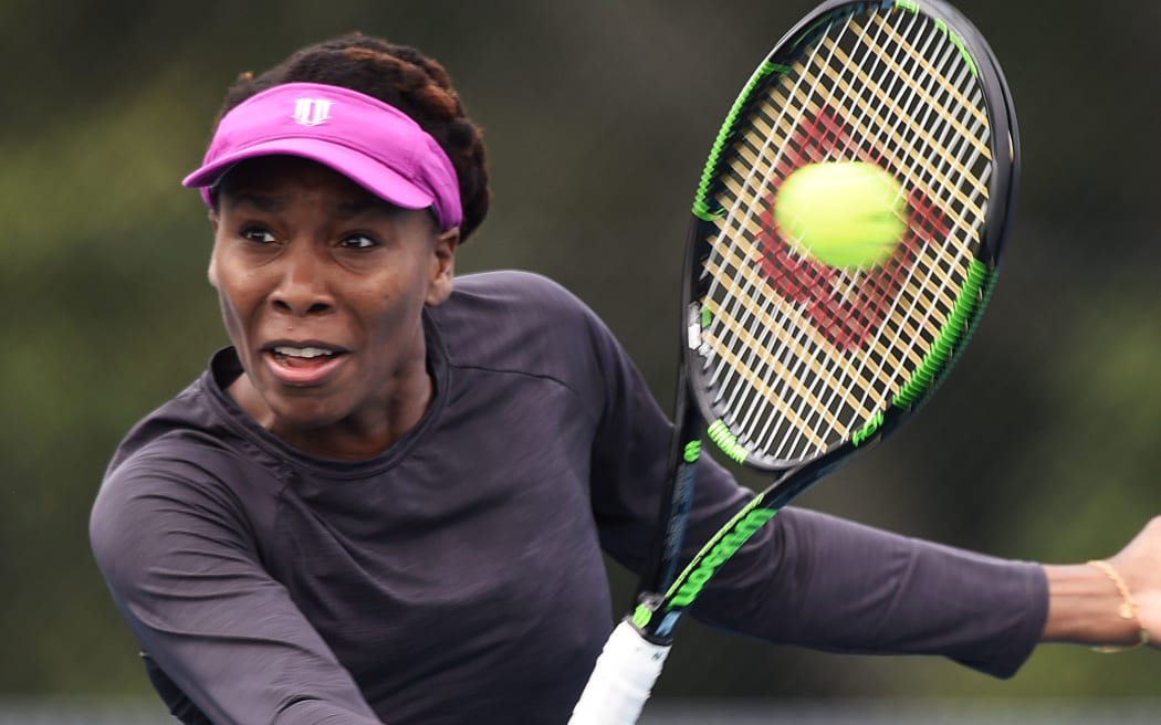 The defending ASB Classic champion Venus Williams.