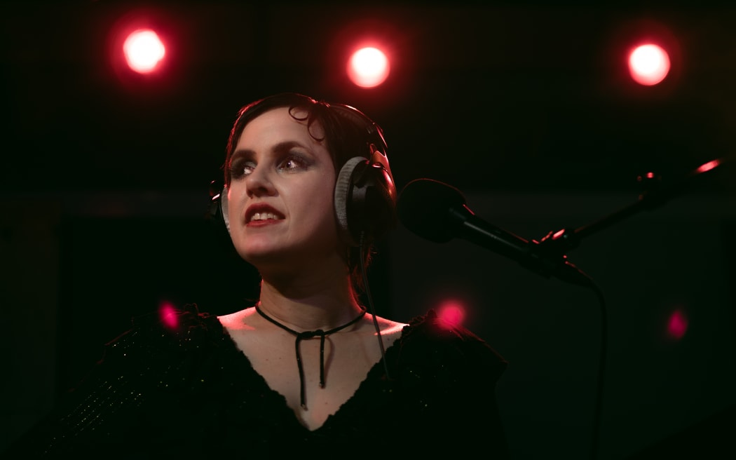 Princess Chelsea in the RNZ Auckland studio for a live session.