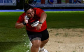 Tu'utafaiva, 28, is mentored by former world and Olympic Games champion Valerie Adams, and recorded a throw of 14.76 metres to claim top spot.