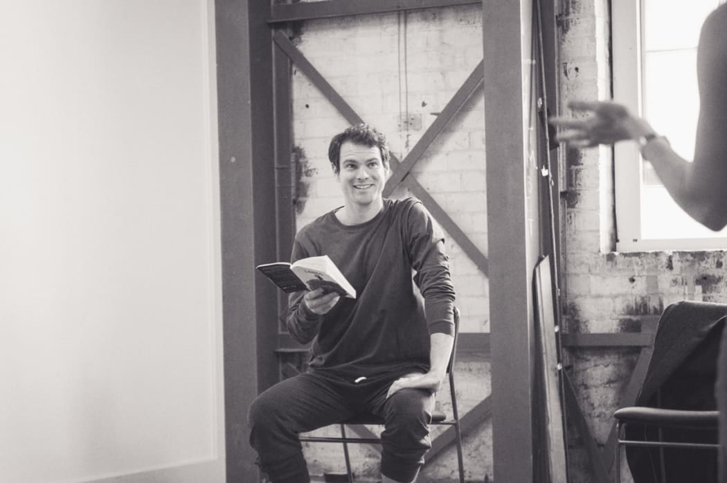 Arthur Meek at rehearsal for Lungs