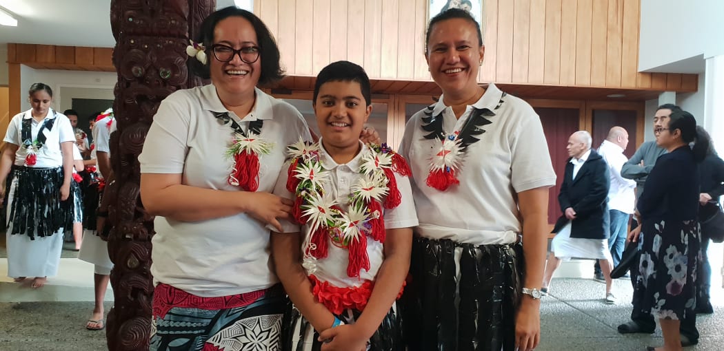 10-year-old Lapuke and his aunties Mere Taito and Agnes Gibson performed for the first time.