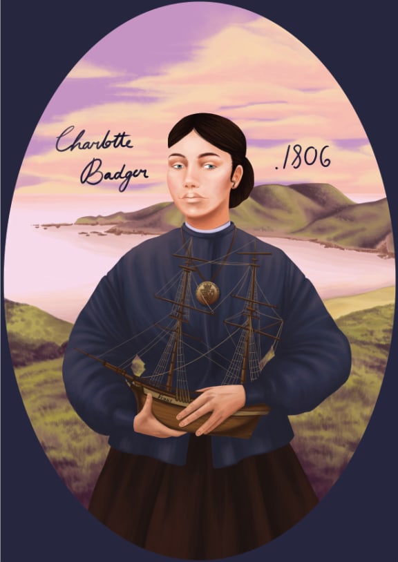 Charlotte Badger poster by Massey University student Morghan Harper