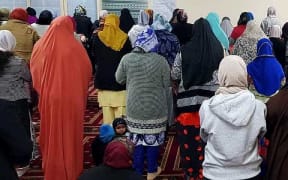 Kilbirnie mosques at prayers - women's section