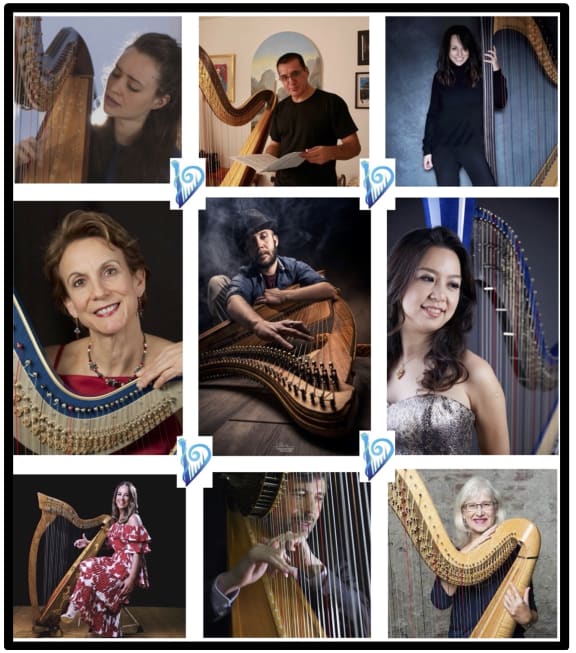 Harp Fest NZ 2023 guest harpists
