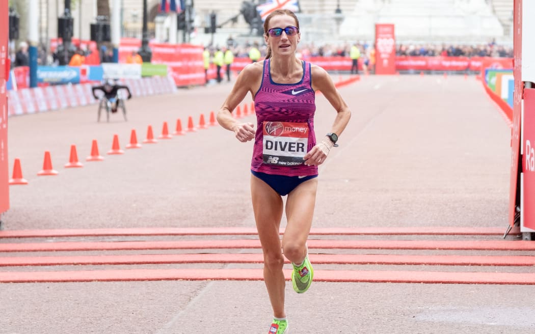 Sinead Diver finishes seventh at the 2019 Virgin Money London Marathon on April 28, 2019.