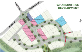 An artistic representation of the new Wharenui Rise subdivision located in Owhata.