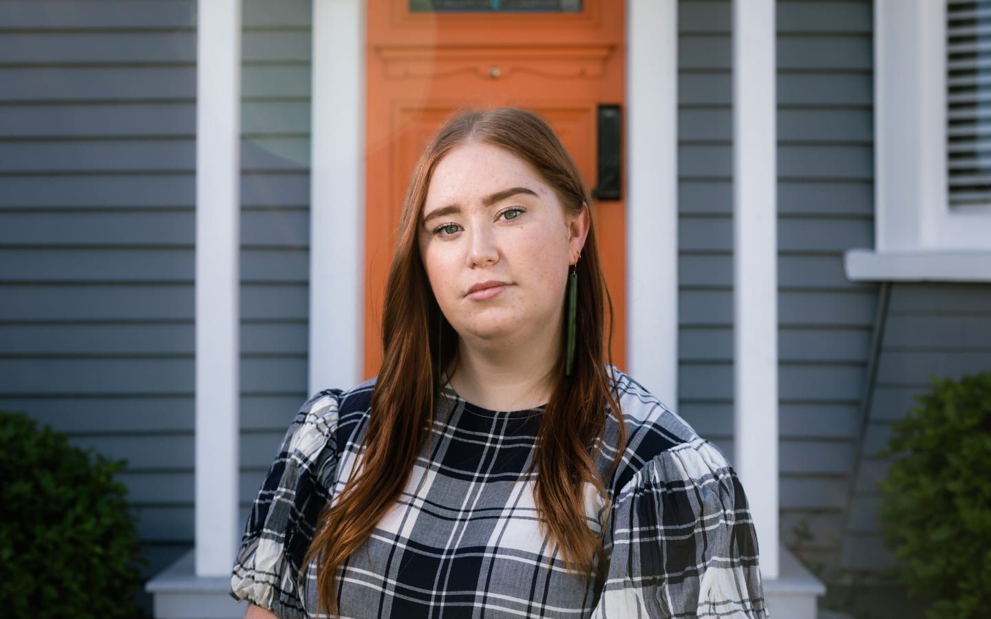 Longform Te ao Māori Journalist Ella Stewart, photographed outside her family home
