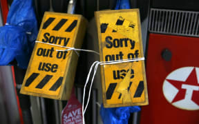 LONDON, ENGLAND - SEPTEMBER 29: An outside view of a petrol station which is run out of fuel in London, United Kingdom on September 29, 2021.