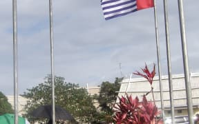 West Papua's Morning Star flag flown in Port Vila, Vanuatu