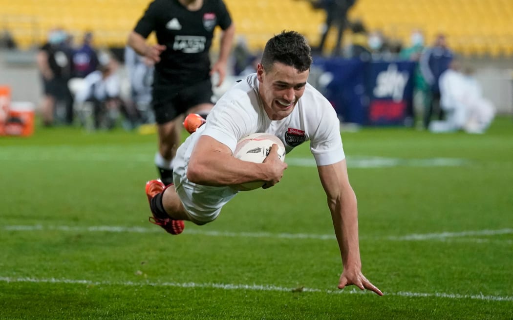 North's Will Jordan. Steinlager North v South rugby union match played at Sky Stadium, Wellington, New Zealand, Saturday 5th September 2020. Copyright photo: John Cowpland / www.photosport.nz