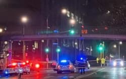 There is a large police presence after a grievous assault in central Auckland on Tuesday night.