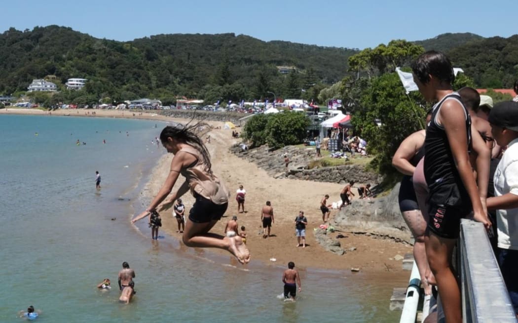 Doing bombs off the bridge is a time-honoured Waitangi tradition.