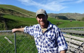 Daniel Maxwell on his farm near Cheviot.