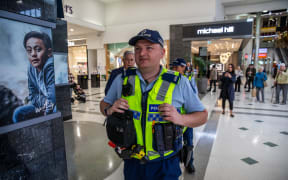 Police patrolling Henderson mall