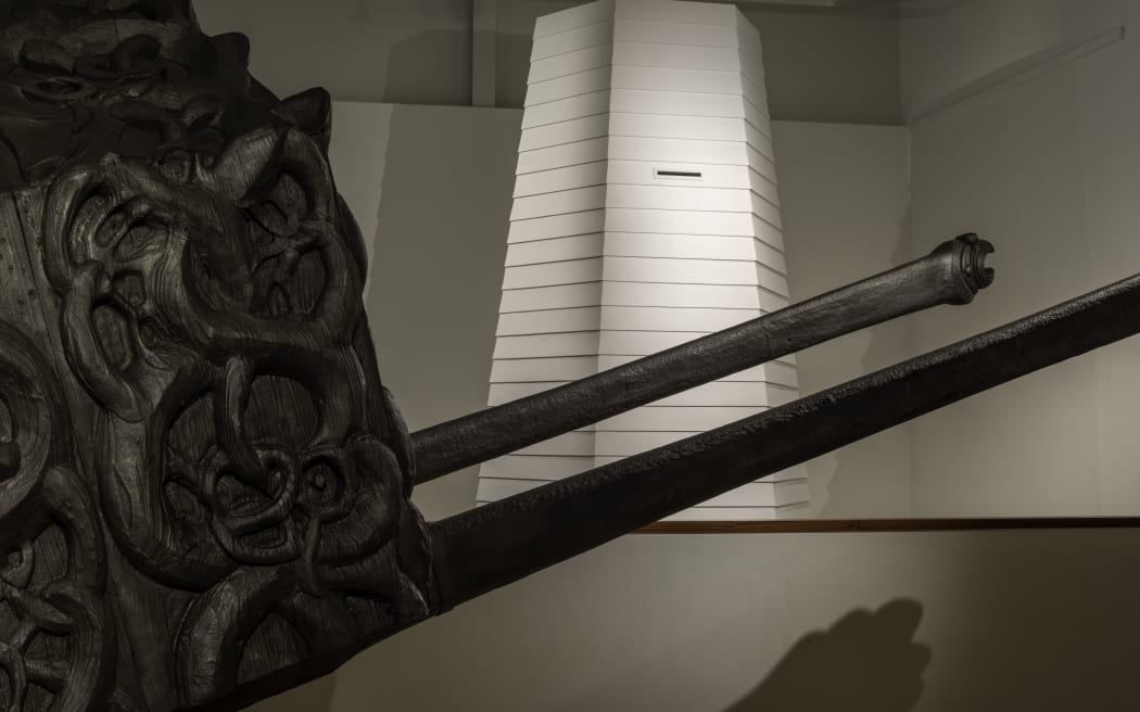 Brett Graham's Tai Moana Tai Tangata exhibition at Govett-Brewster gallery.
