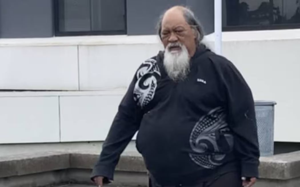 Peter Napier, 61, leaves the Hamilton District Court in April this year after admitting a charge of driving at a dangerous speed causing the death of pedestrian Shiqing Li.