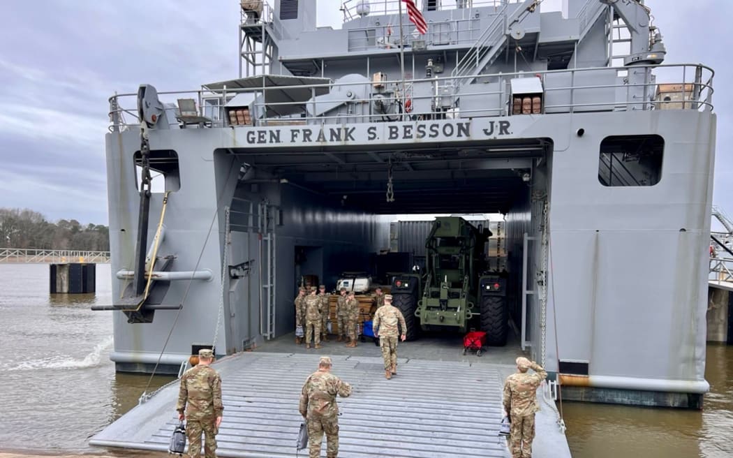 US military ship heading to Gaza to build port
