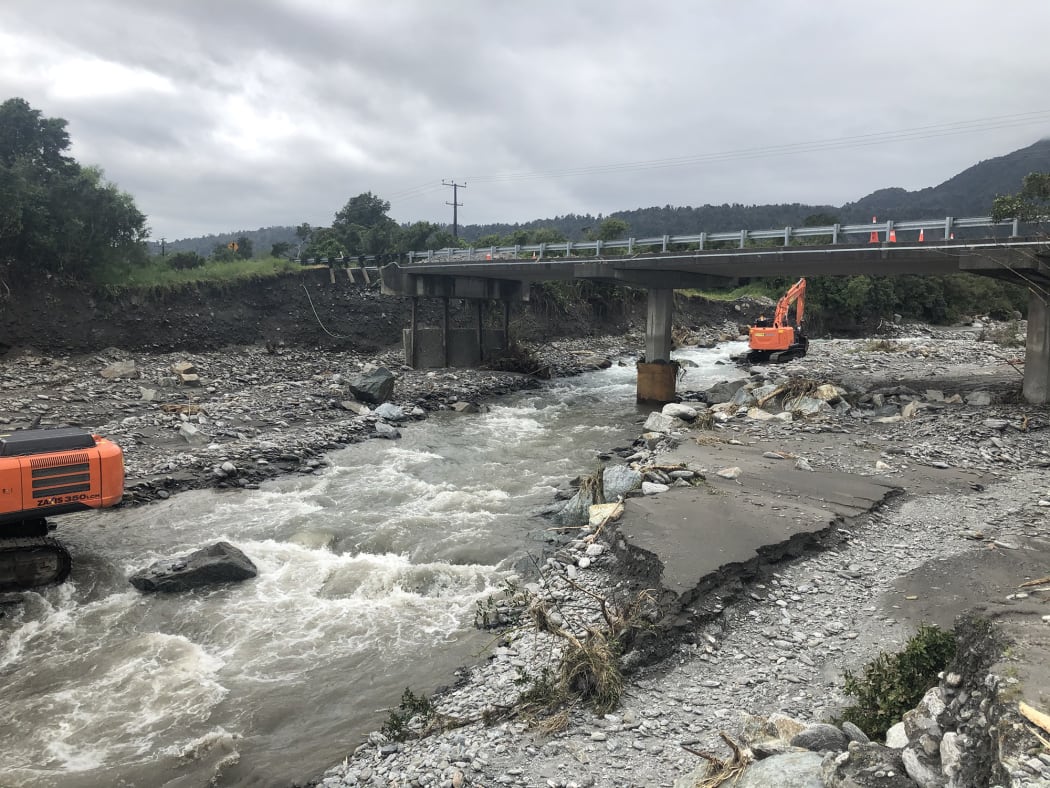 Little Man Creek bridge where the approach was washed out, Mt Hercules,in early December. (Picture taken on 11 December 2019.)