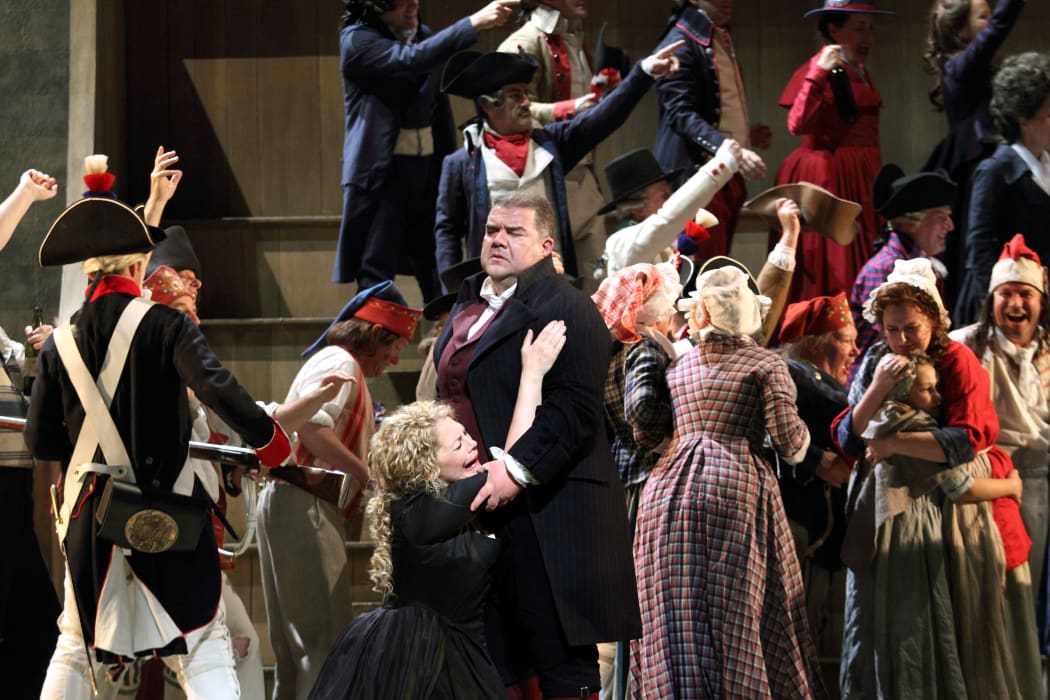 A scene from Andrea Chenier at the Royal Opera House